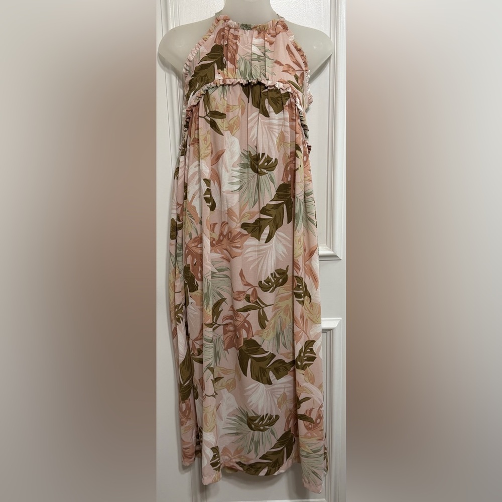 Bonnie Jean Pink and Green Floral girls Dress